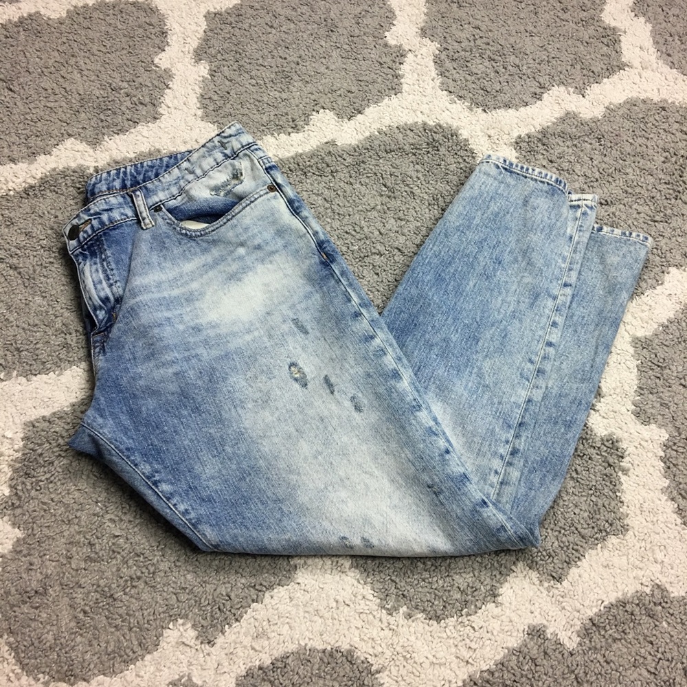 DENIM & SUPPLY | Acid Light Wash Boyfriend Skinny